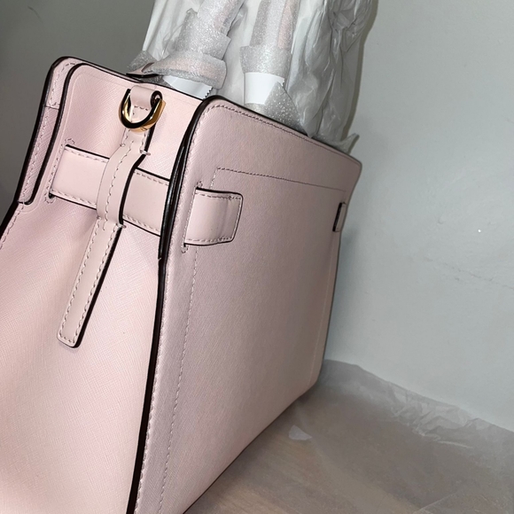 MICHAEL KORA SAFFIANO LEATHER SATCHEL - Picture 3 of 5